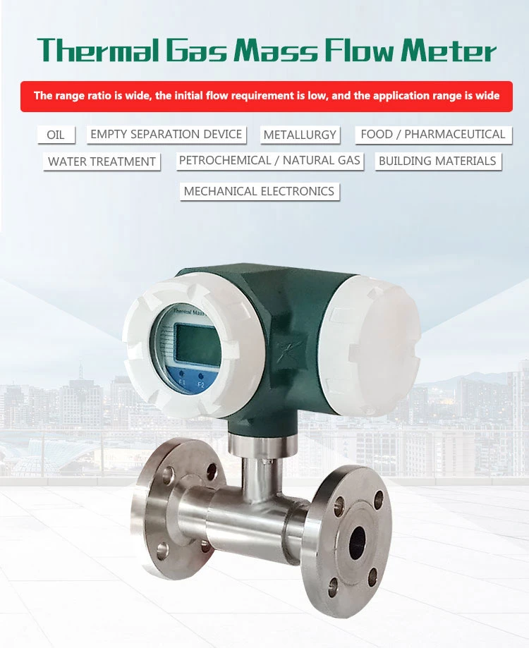 DN100 Field Display Insertion Type Thermal Air, Hot Gas Mass Flow Meter